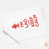 俺は落ち着けな保い 長方形シール (封筒)