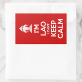 俺は落ち着けな保い 長方形シール (バッグ)