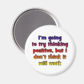 俺は試す考えるん前向きだ マグネット (正面/裏面)