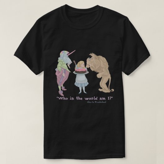 俺は誰だ?アリス Tシャツ (デザイン正面)