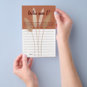 俺は誰だ?パンパブライダルシャワーゲームカード チラシ (ハンドル)