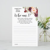 俺は誰だ?ブライダルシャワー英語ゲスペインのーム (スタンド正面)