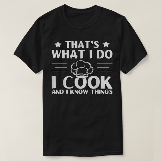 俺は調理師と知ってる Tシャツ (デザイン正面)