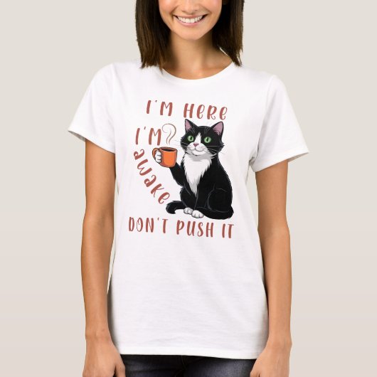 俺は起きてる押すな Tシャツ (正面)