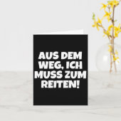 俺は馬に乗って行く必要がある! カード (黄色い花)