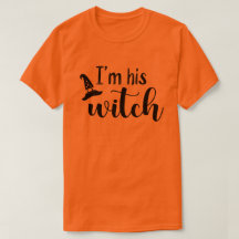 俺は魔女だ | ブラック文字カップルハロウィーンTシ