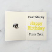 俺をハニー·バッジャー·バダス·イエロー·フェミニストと呼ぶな カード (内部)