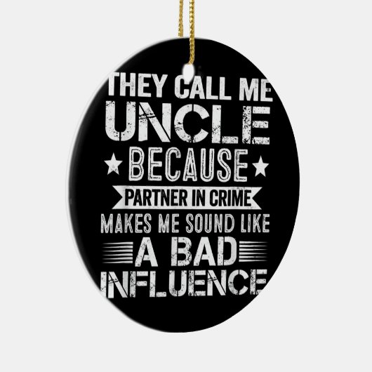 俺を伯父と呼ぶのは仲間が犯罪を犯すからだ セラミックオーナメント (右)