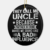 俺を伯父と呼ぶのは仲間が犯罪を犯すからだ セラミックオーナメント (左)