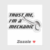 俺を信じて、整備士だおもしろい車の。 シール (シート)