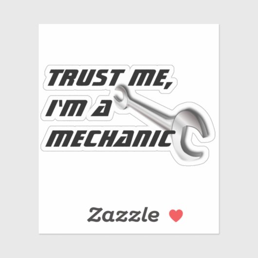 俺を信じて、整備士だおもしろい車の。 シール (シート)