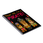 俺を信じて、海賊だ、ティキ・パイレーツおもしろい。 ノートブック (右側)