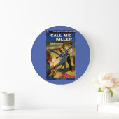 『俺を殺し屋と呼べ』 ラージ壁時計 (ホーム)