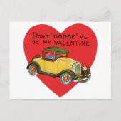 俺を裏切るなバレンタインだ！レトロバレンタイン シーズンポストカード (正面)