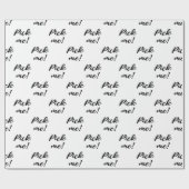 俺を選べ！ギフト交換ゲームのためのギフトラップ。 ラッピングペーパー (フラット)