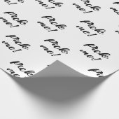 俺を選べ！ギフト交換ゲームのためのギフトラップ。 ラッピングペーパー (角)