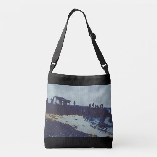 俺食べたちは皆魚だ今は? クロスボディバッグ (裏面)