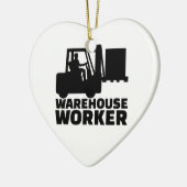 倉庫の労働者 セラミックオーナメント (左)