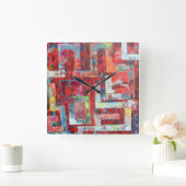 倉庫の壁掛け時計 スクエア壁時計 (ホーム)