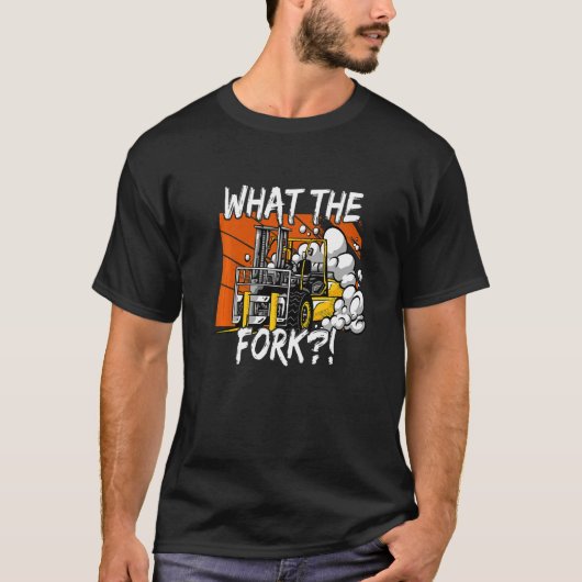 倉庫オペレータのフォークリフト認定1 Tシャツ (正面)