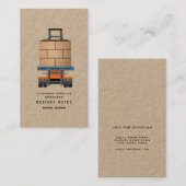 倉庫ヘビーリフティングフォークリフト運転士 名刺 (正面/裏面)