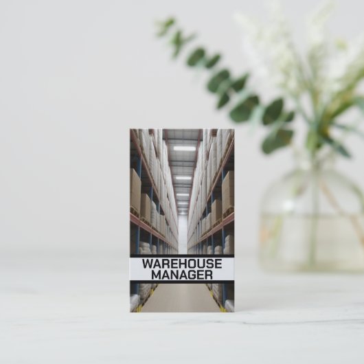 倉庫マネージャ 名刺 (スタンド正面)