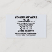 倉庫マネージャ 名刺 (裏面)