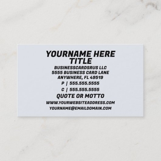 倉庫マネージャ 名刺 (裏面)