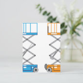 倉庫リフトベクトル ポストカード (スタンド正面)