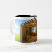 倉庫小屋 ツートーンマグカップ (正面左)