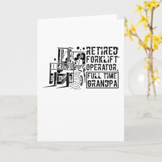 倉庫退職した作業員 カード (黄色い花)