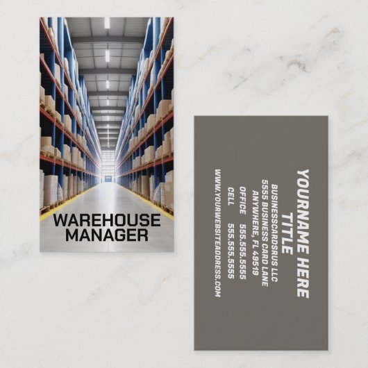 倉庫通路 名刺 (正面/裏面)