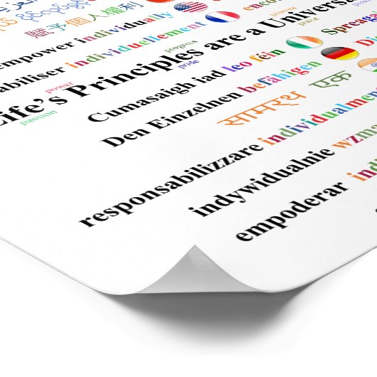 個々に力を与える*集合的に勢いを盛り上げる ポスター (角)