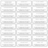 個々のカスタムゲストメール住所 シール (正面)