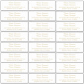 個々のカスタムゲストメール住所 シール (正面)