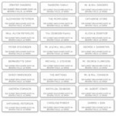 個々のカスタムゲストメール住所 シール (正面)