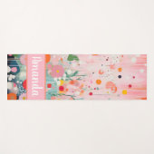 個々のカラフル絵画花冠スタイル ヨガマット (正面(横))