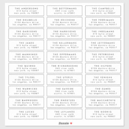 個々のゲストア結婚ドレスのスタンプのラベルを編集 シール