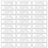 個々のゲストア結婚ドレスのスタンプのラベルを編集 シール (正面)