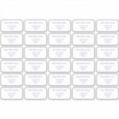 個々の宛先ラベル縁どNo シール (正面)