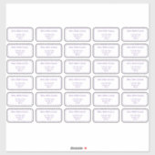 個々の宛名ラベル シール (シート)