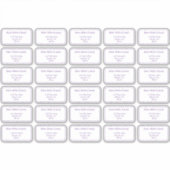 個々の宛名ラベル シール (正面)