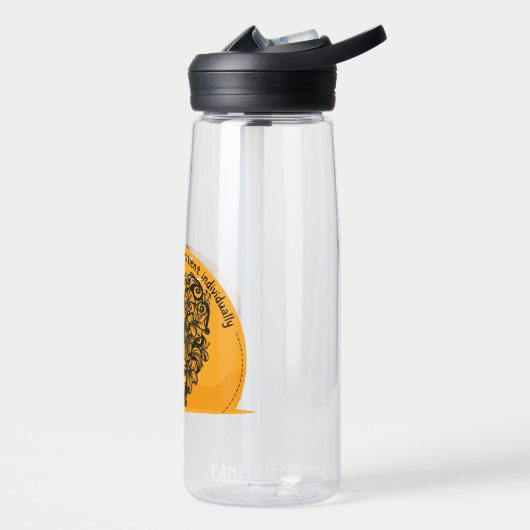 個々の患者にユーモアをもたらす ウォーターボトル (左面)