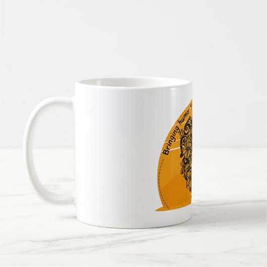 個々の患者にユーモアをもたらす コーヒーマグカップ (左)