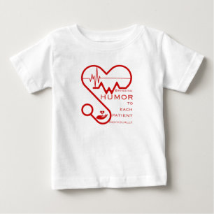 個々の患者にユーモアをもたらす – ナース ベビーTシャツ