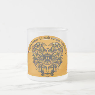 個々の患者にユーモアをもたらす フロストグラスマグカップ