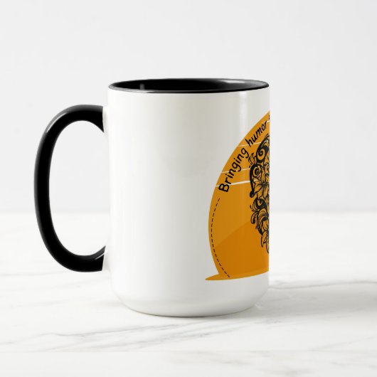 個々の患者にユーモアをもたらす マグカップ (左)