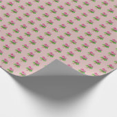 個々の白ジプソフィラのクリップアート ラッピングペーパー (角)