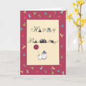 「個々の」誕生日の最高傑作 カード (黄色い花)