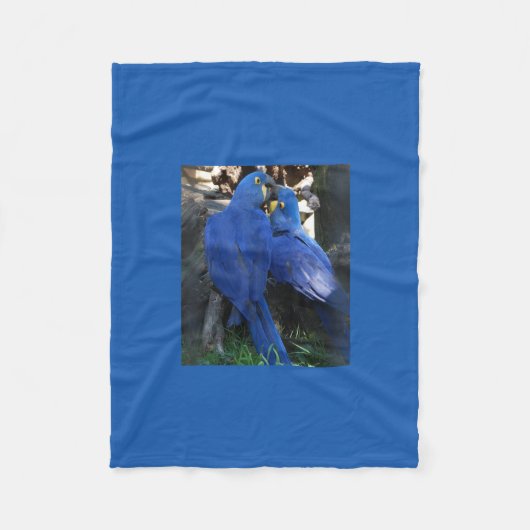 _個のパロトを毛布で覆う フリースブランケット (正面)